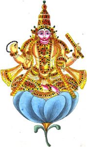 Shukra (Venus). Guru of the Asuras.